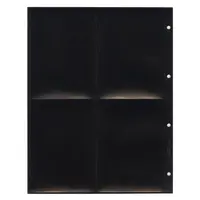 ورق آلبوم 4 پانچ مشکی بزرگ سیف - 10 برگ (هر ورق 8 جایگاه) - 025862