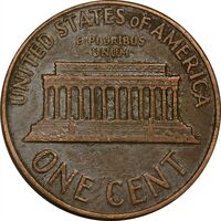 سکه 1 سنت 1964 لینکلن - EF45 - آمریکا