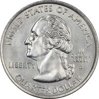 سکه کوارتر دلار 2001D ایالتی (رود آیلند) - MS62 - آمریکا