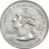 سکه کوارتر دلار 2004P ایالتی (میشیگان) - MS61 - آمریکا