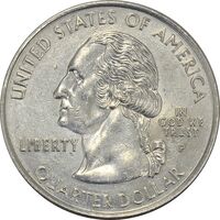 سکه کوارتر دلار 2001P ایالتی (رود آیلند) - MS61 - آمریکا