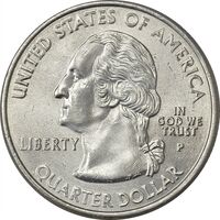 سکه کوارتر دلار 2002P ایالتی (لوئیزیانا) - MS61 - آمریکا