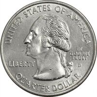 سکه کوارتر دلار 2002D ایالتی (اوهایو) - MS61 - آمریکا