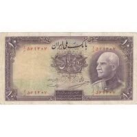 اسکناس 10 ریال پشت فارسی (بدون مهر) - تک - EF45 - رضا شاه