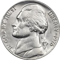 سکه 5 سنت 1976 جفرسون - MS61 - آمریکا