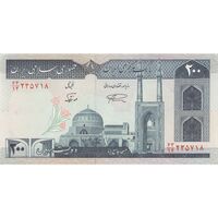 اسکناس 200 ریال (نمازی - نوربخش) فیلیگران امام - شماره بزرگ - UNC62 - جمهوری اسلامی