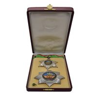 نشان همایونی درجه دو (با جعبه و روبان فابریک) - AU - رضا شاه