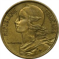 سکه 5 سانتیم 1972 (ماریان) جمهوری کنونی - AU50 - فرانسه