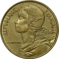 سکه 5 سانتیم 1976 (ماریان) جمهوری کنونی - MS61 - فرانسه