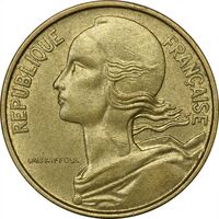 سکه 10 سانتیم 1972 (ماریان) جمهوری کنونی - AU58 - فرانسه
