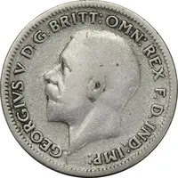 سکه 6 پنس 1936 جرج پنجم - VF30 - انگلستان