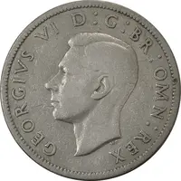 سکه 2 شیلینگ 1951 جرج ششم - VF35 - انگلستان