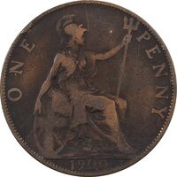 سکه 1 پنی 1900 ویکتوریا - VF35 - انگلستان