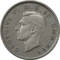 سکه 1 شیلینگ 1948 جرج ششم - تیپ 1 - EF40 - انگلستان