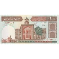 اسکناس 1000 ریال (نوربخش - عادلی) امضاء بزرگ - تک - UNC62 - جمهوری اسلامی
