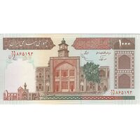 اسکناس 1000 ریال (نوربخش - عادلی) امضاء بزرگ - تک - AU55 - جمهوری اسلامی