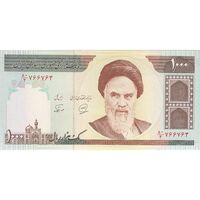 اسکناس 1000 ریال (محمدخان - نوربخش) - تک - UNC62 - جمهوری اسلامی