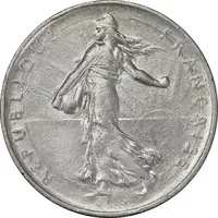 سکه 1 فرانک 1968 جمهوری پنجم - EF45 - فرانسه