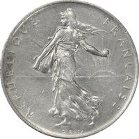سکه 1 فرانک 1970 جمهوری پنجم - AU58 - فرانسه