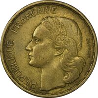 سکه 20 فرانک 1950 (سه پر) جمهوری چهارم - EF40 - فرانسه