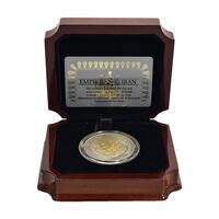 مدال یادبود محمدرضا شاه و رضا شاه 1382 (با جعبه فابریک و شناسنامه) - UNC - جمهوری اسلامی