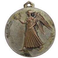 مدال برنز آویز افتخار سازمان تربیت بدنی ایران (نقره ای) - EF45 -  محمد رضا شاه