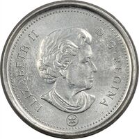 سکه 10 سنت 2007 الیزابت دوم - AU55 - کانادا