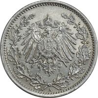 سکه 1/2 مارک 1915A ویلهلم دوم - MS61 -  آلمان