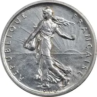 سکه 5 فرانک 1960 جمهوری کنونی - MS62 - فرانسه