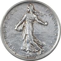 سکه 5 فرانک 1960 جمهوری کنونی - AU50 - فرانسه