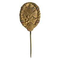 نشان سوزنی یادبود فدراسیون شنا ایران (طلایی) - AU - محمد رضا شاه