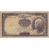 اسکناس 10 ریال پشت فارسی (بدون مهر) - تک - VF35 - رضا شاه