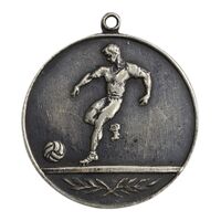 مدال نقره آویز فوتبال - EF - محمدرضا شاه