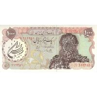 اسکناس 1000 ریال سورشارژی (یگانه - خوش کیش) مهر جمهوری - AU55 - جمهوری اسلامی