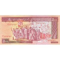اسکناس 5000 ریال (نمازی - نوربخش) امضاء کوچک - تک - AU50 - جمهوری اسلامی
