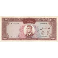 اسکناس 1000 ریال 1341 - تک - EF40 - محمد رضا شاه