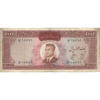 اسکناس 1000 ریال 1341 - تک - VF20 - محمد رضا شاه
