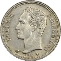 سکه 25 سنتیمو 1960 - AU58 - ونزوئلا