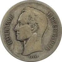 سکه 2 بولیوار 1935 - VF30 - ونزوئلا