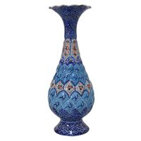 گلدان میناکاری طرح اسلیمی و ختایی - 20 سانتی - کد: 028753