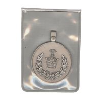 مدال نقره خدمت (دو رو تاج) - ضرب SPORRONG (با کاور فابریک) - رضا شاه