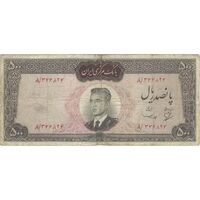 اسکناس 500 ریال (بهنیا - سمیعی) - تک - VF20 - محمد رضا شاه