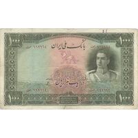 اسکناس 1000 ریال سری یکم - تک - VF25 - محمد رضا شاه