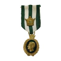 نشان بیست و پنجمین سال سلطنت (ضرب ایران) سبز - EF - محمد رضا شاه