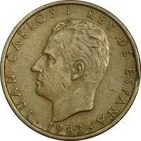 سکه 100 پزتا 1983 خوان کارلوس یکم - EF45 - اسپانیا