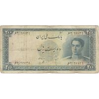 اسکناس 200 ریال سری سوم - تک - F15 - محمد رضا شاه
