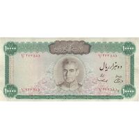 اسکناس 10000 ریال (آموزگار - سمیعی) - تک - VF20 - محمد رضا شاه