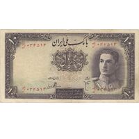 اسکناس 10 ریال سری اول - تک - VF35 - محمد رضا شاه