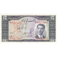 اسکناس 10 ریال 1332 - تک - UNC63 - محمد رضا شاه