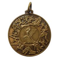 مدال تربیت بدنی نیروی زمینی ارتش (برنز) - AU50 - محمد رضا شاه